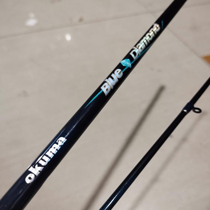 Ready joran okuma blue diamond 562 602 10 20 lb joran bc baitcasting