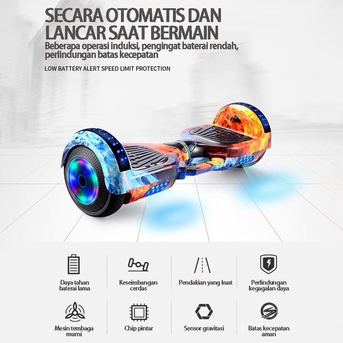 TERBARU Hoverboard Smart Balance Wheel 7 Inch - Mainan Anak & Dewasa, Anti Slip dengan Bluetooth