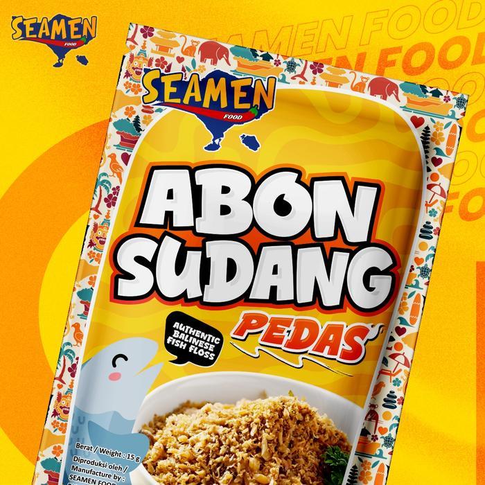 Radiateshop- 5 Saset Abon Sudang Pedas 12 Gram. Masa Simpan 1 Tahun