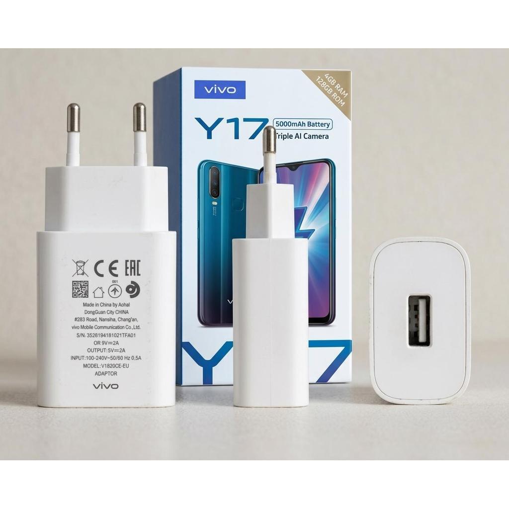 Charger Vivo V1820C-EU Original Bekas Fast Charging 18W 9V 2A Cocok Vivo Y17