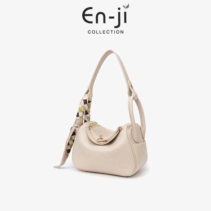 Troy Collection - Enji Tas Selempang Wanita Aesthetic Naera Shoulder Bag Ivory Slingbag