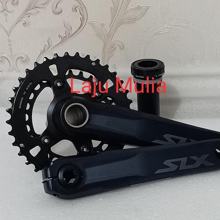 Wiworiyastore - Crankset Shimano Slx Fcm7100 Double 12 Speed 36-26T Include Bb Terbaru !!!