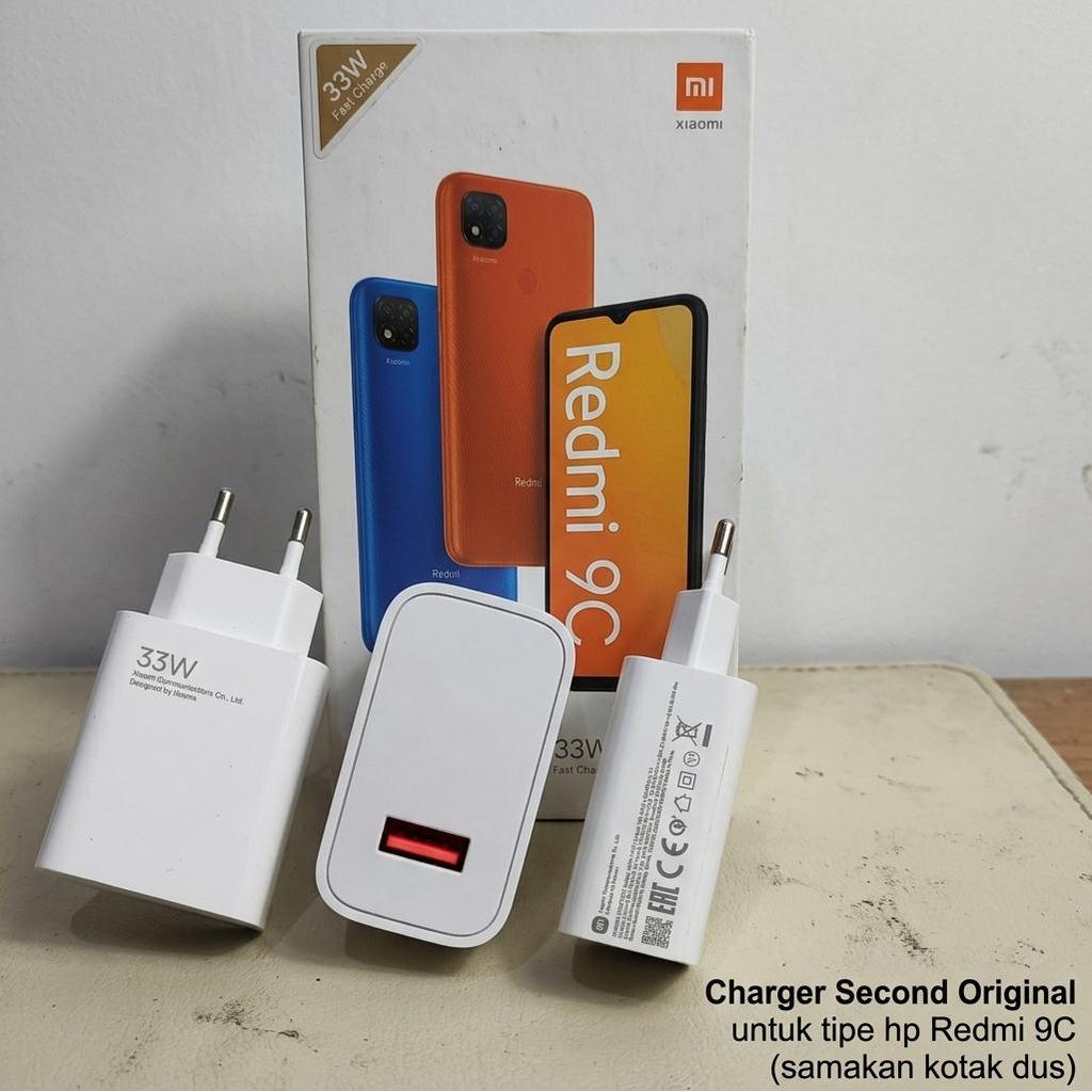 Adapter Charger Xiaomi MDY-11-EZ 33W 3A Ori Second Port Orange Turbo Redmi 9C Fast Charging HP Origi