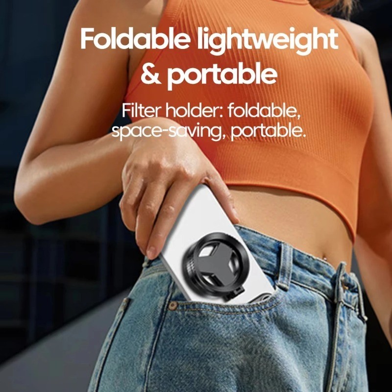 Universal 52mm CPL Polarizer Filter Clip Phone Camera Lens Anti-Reflection For iPhone Android