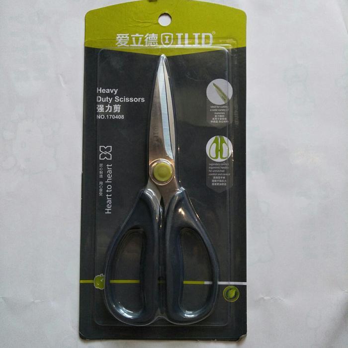 GUNTING DAPUR ILID 408 STAINLESS STEEL BLACK