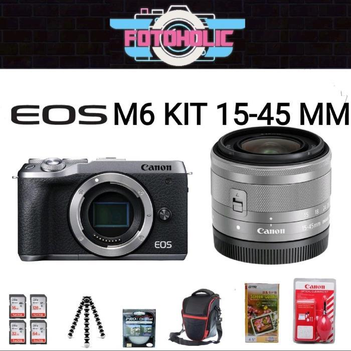 Canon Eos M6 Kit 15-45Mm M6 Kit Kamera Canon Eos M6 Kit 15-45Mm Terbaru 