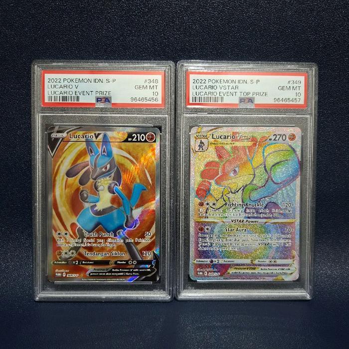 Lucario V & Vstar promo set PSA 10 Event Prize pokemon Indonesia - Tus2026