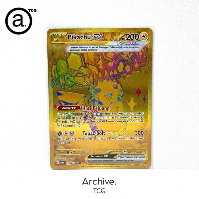 Pikachu ex UR (236/187) Pokemon Indonesia ~ Festival Terastal SV8A
