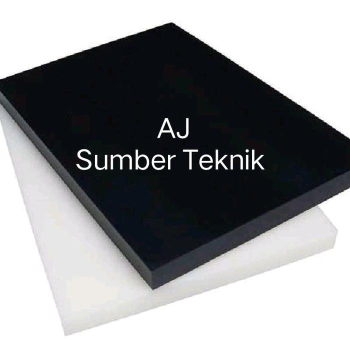 Nylon PE Sheet Tebal 2mm / PE Lembaran Hitam - Putih