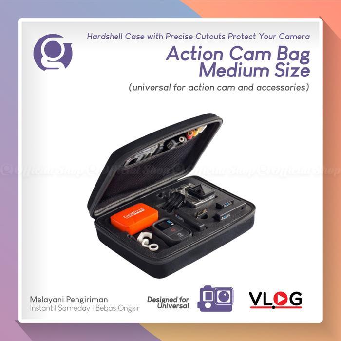 READY Terlaris Bag Action Cam Medium Size Case Universal Tas Sedang Kamera Aksi untuk DJI Osmo 5