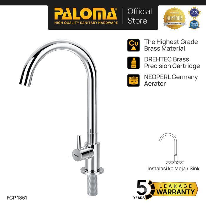 Paloma Home Store - Paloma Fcp 1861 Kran Sink Leher Angsa Keran Dapur Kitchen Keran Wastafel Kran