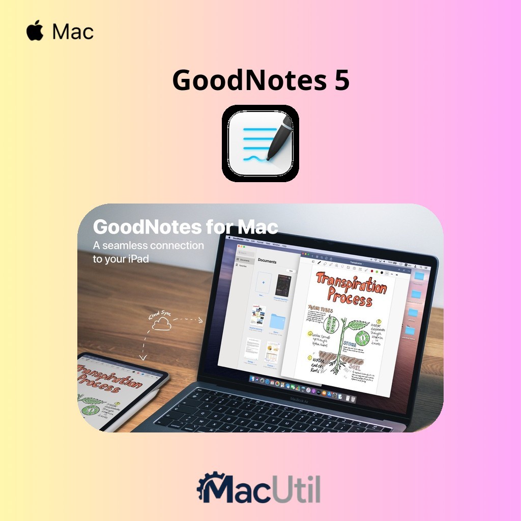 GoodNotes 5 | Aplikasi Catatan Tulisan Tangan | Support Chip M1 - M5 & Intel | Lifetime Bebas Virus