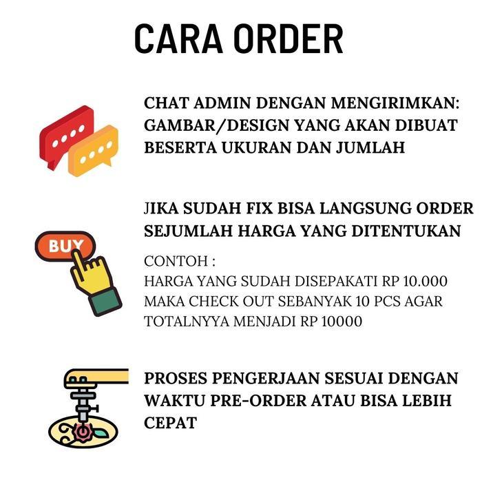 Custom Patch Bordir Satuan Murah