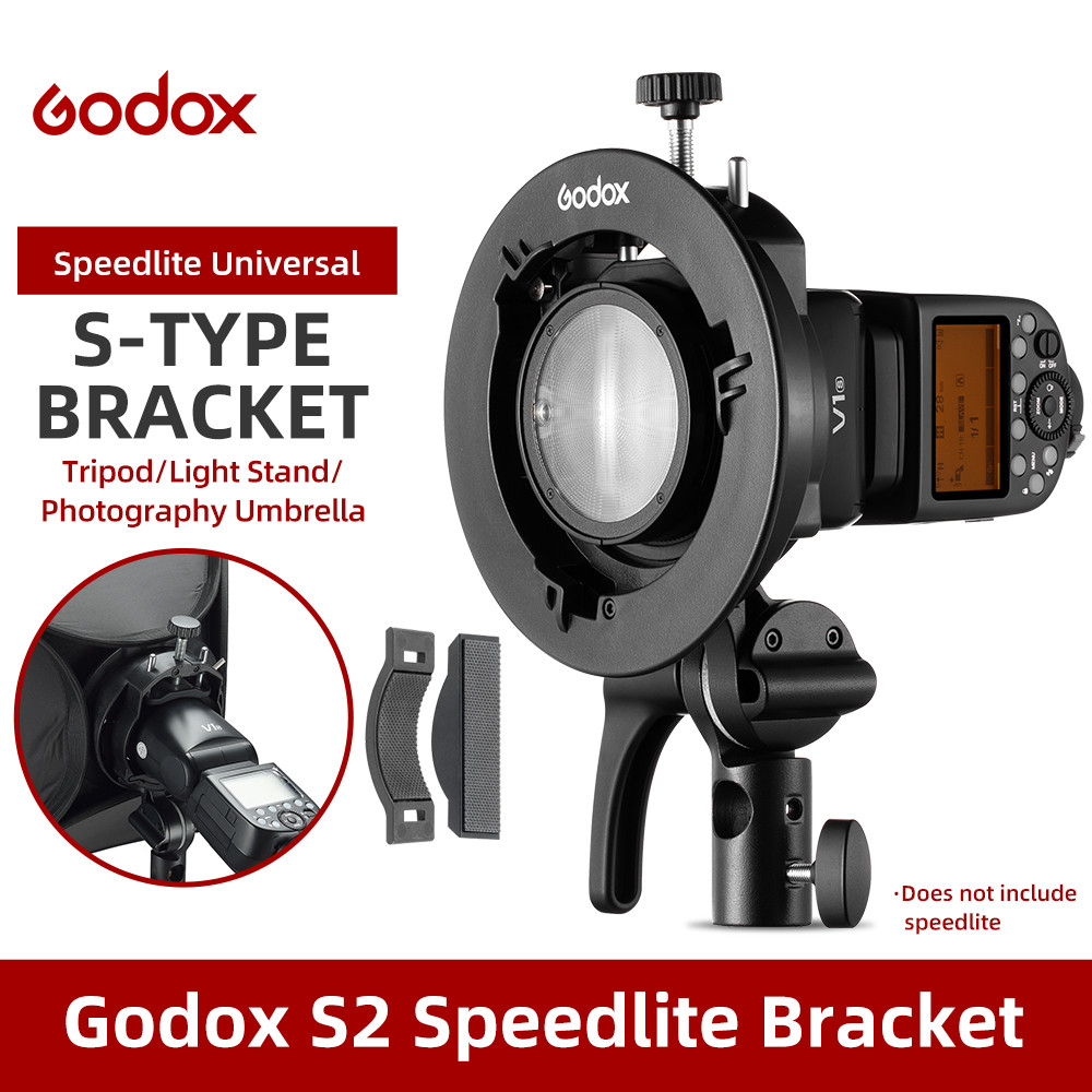 Godox S1 S2 Bowens Mount Flash S-type Holder Bracket for Godox V1