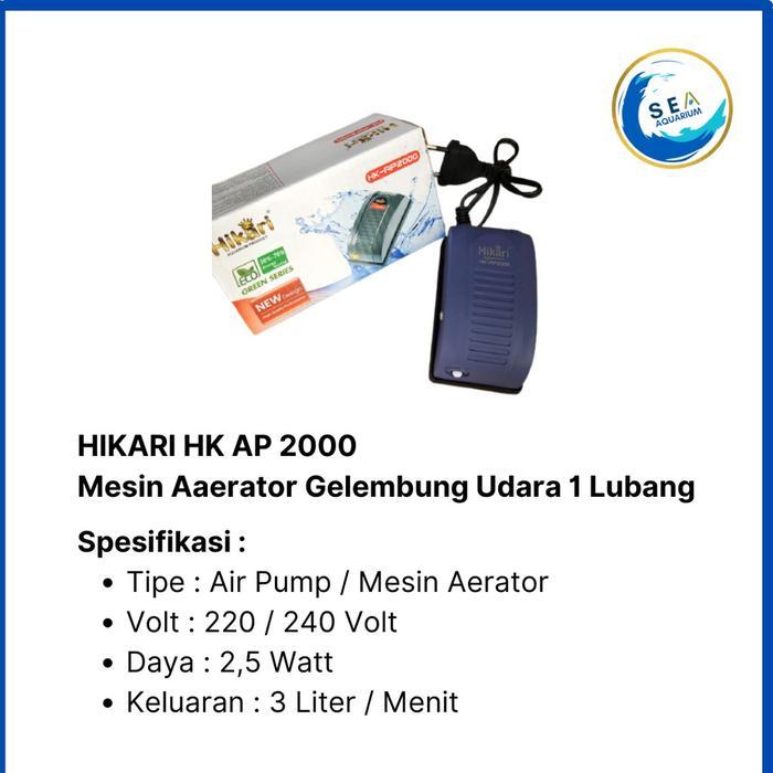 Promo Aerator Aquarium Air Pump Mesin Gelembung Udara 1 Lubang Radiator Aquarium Original
