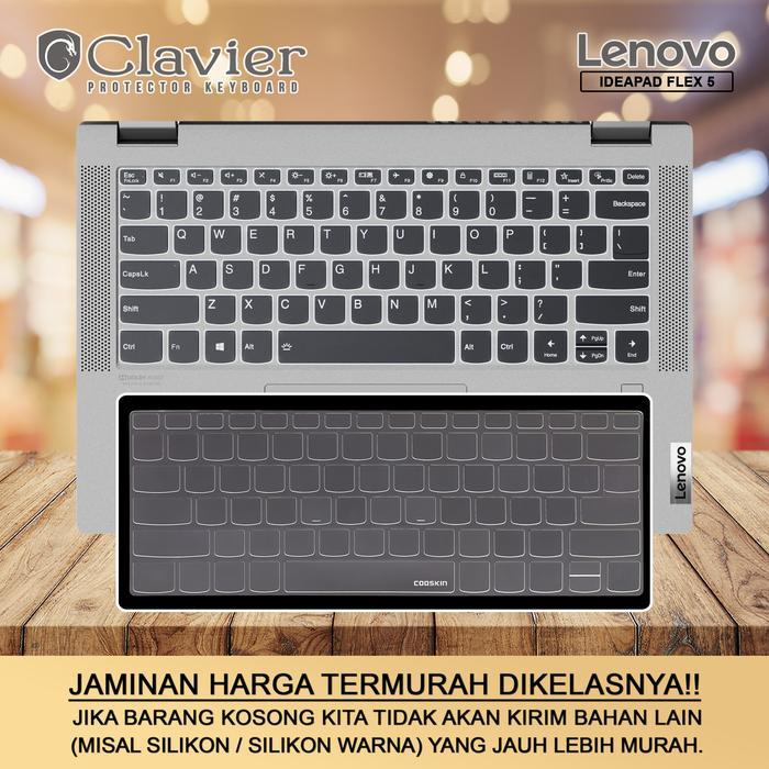 Keyboard Protector Cover Kompatibel Untuk Lenovo Ideapad Flex 5 5I 15 Silikon Cooskin