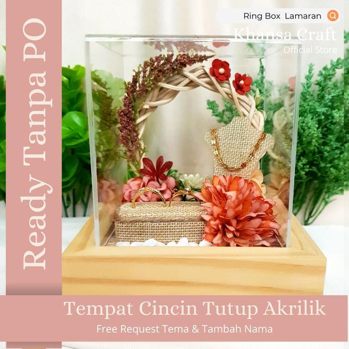 READY Tempat Kalung & Cincin Lamaran Vintage Ring Box Seserahan