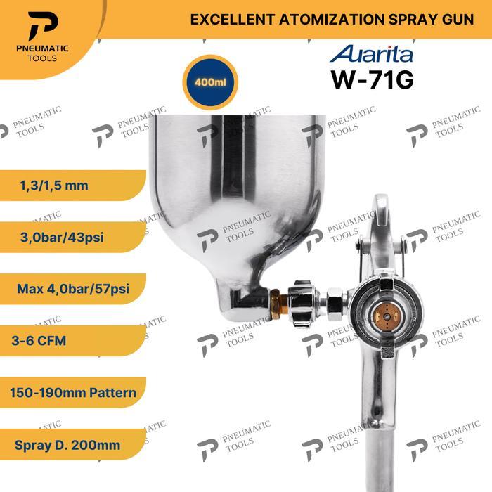 READY Spray Gun AUARITA W-71G - Excellent Atomization Spray Gun W71G