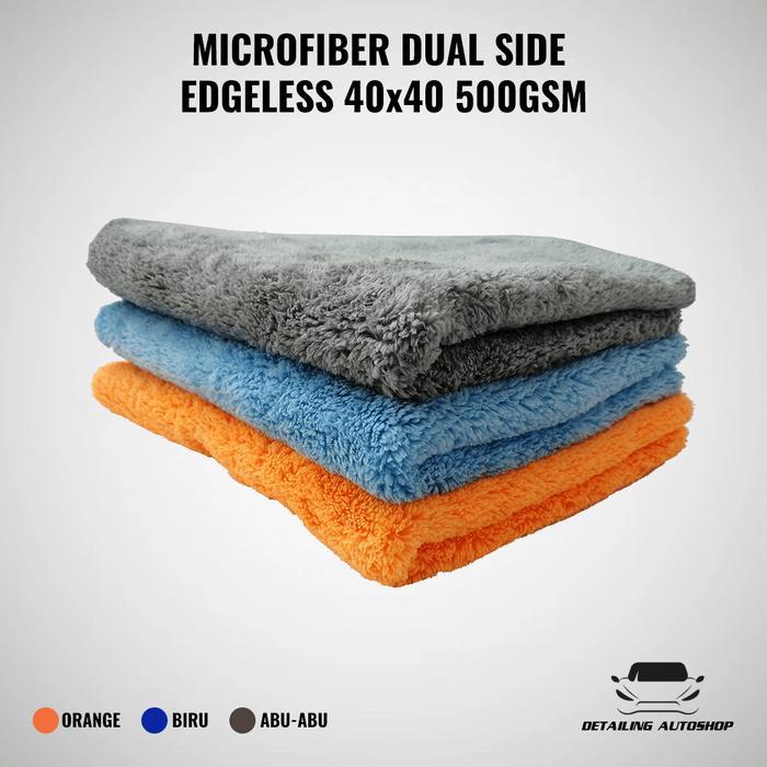 Terlaris Kain Lap Microfiber Edgeless 40X40Cm 300Gsm 400Gsm 500Gsm
