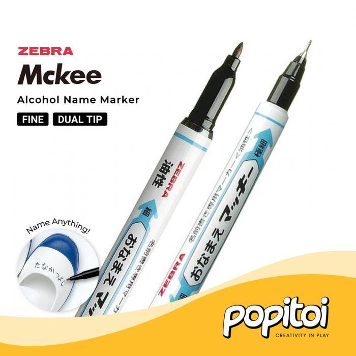 Zebra Name Mckee Alcohol Marker Pen Spidol Permanen Labeling Label