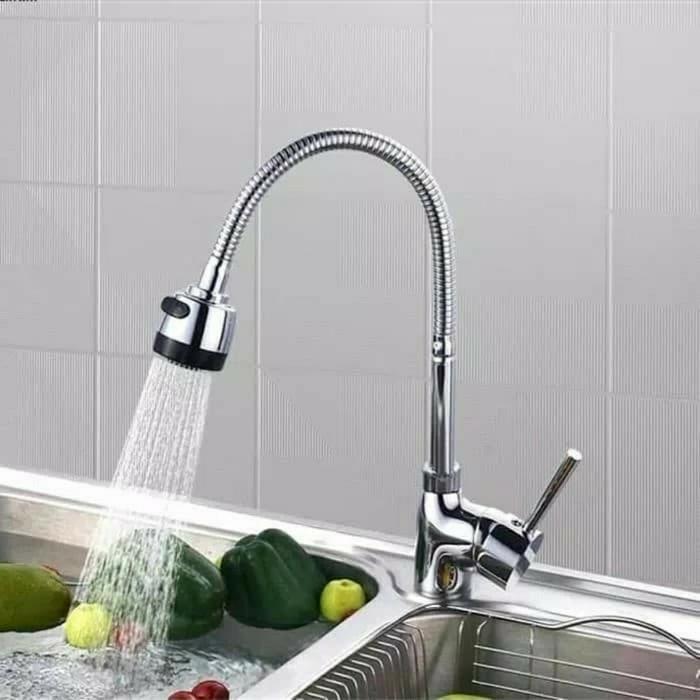 Kran sink flexible panas dingin dari meja/Kran dapur panas dingin meja