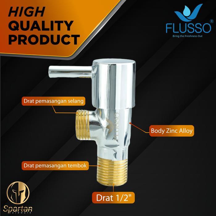 FLUSSO KRAN SE1 SK BRASS - STOP KRAN AIR FLUSSO 1/2