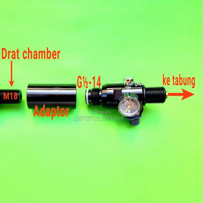 Bermutu Adapter / Sambungan Regulator Paintball Ke Blok Chamber Bocap [Kode 1Kode 2Kode 3Kode 4Kode