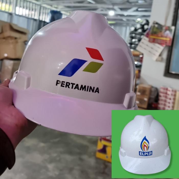 Helm Pertamina helmet proyek helmet Peralatan Pertamina helm elpiji helm LPG