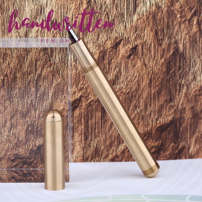 Delike Element Fountain Pen Brass + Converter Pena Journaling Sketching