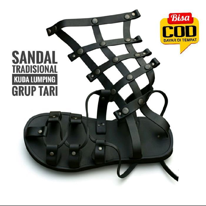 Sandal Gladiator - cocok untuk Seni Tradisional Kuda Lumping Kentongan Reog Mini Kostum Tari Lengkap