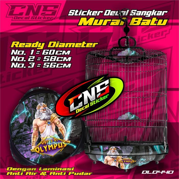 Stiker Sangkar BULAT KAKEK ZEUS GATES OF OLYMPUS Hh Quality Bisa REQUEST CUSTOM - CNS STICKER