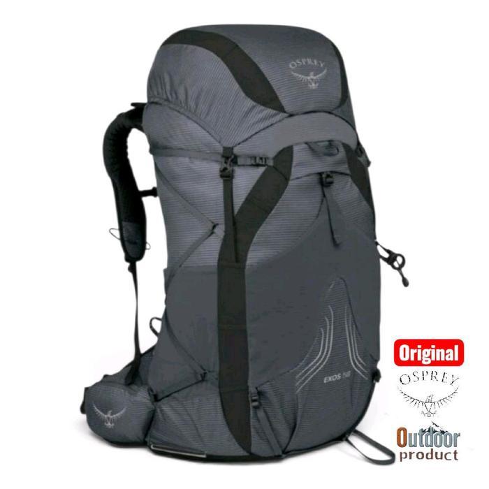 TAS GUNUNG CARRIER OSPREY EXOS 58 - TUNGSTEN GREY