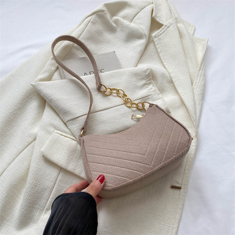 Shoulder Bags for Women Fion Felt Women's Bag Design Advaned Underarm Handbags Beautiful Purses