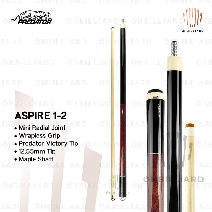 TERLARIS PREDATOR ASPIRE 1-1 1-2 1-3 1-4 1-5 1-6 1-7 1-8 1-9 1-10 Cue Stick Billiard Low Deflection