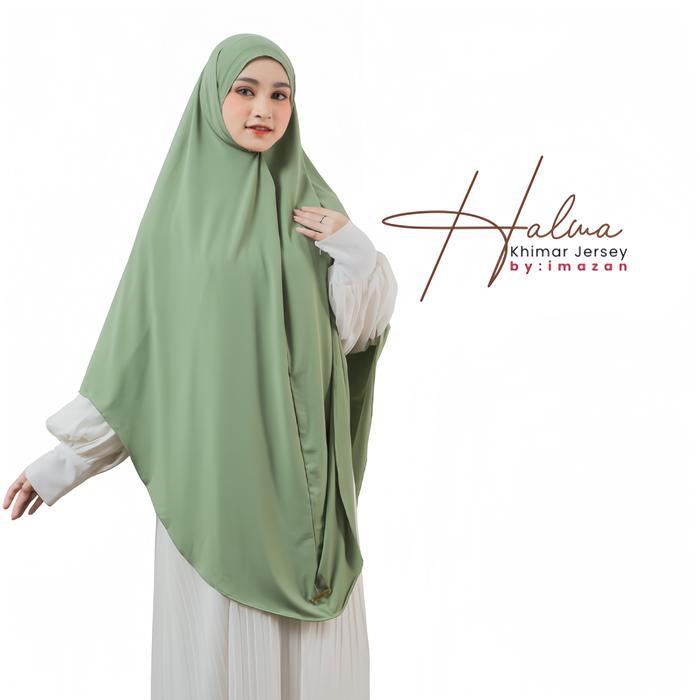 Imazan ~ Halwa Series Khimar Syar'i Jumbo Jersey Premium/ Korea Khimar Syar'i Praktis Khimar Nyaman
