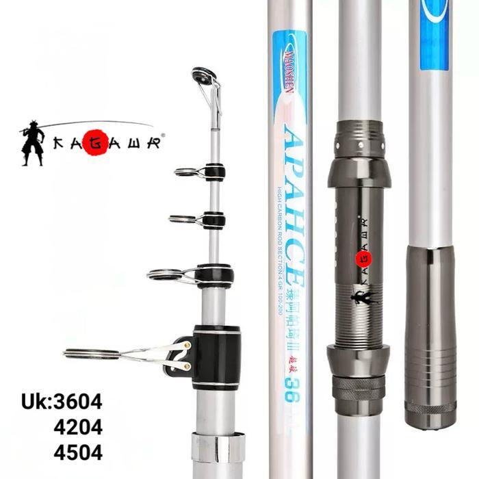 JORAN TEGEK KOLONG RUAS SEMETERAN CARBON 360 420 450 Joran Surf Pasiran