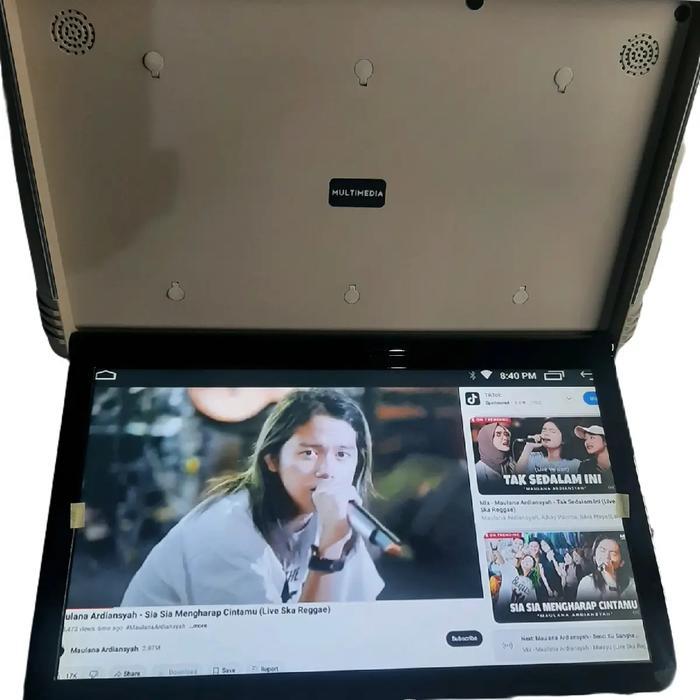 TV PLAFON MONITOR 17.3 INCH TV Roof Mobil TV Led Audio Mobil layar IPS tipe premium Car