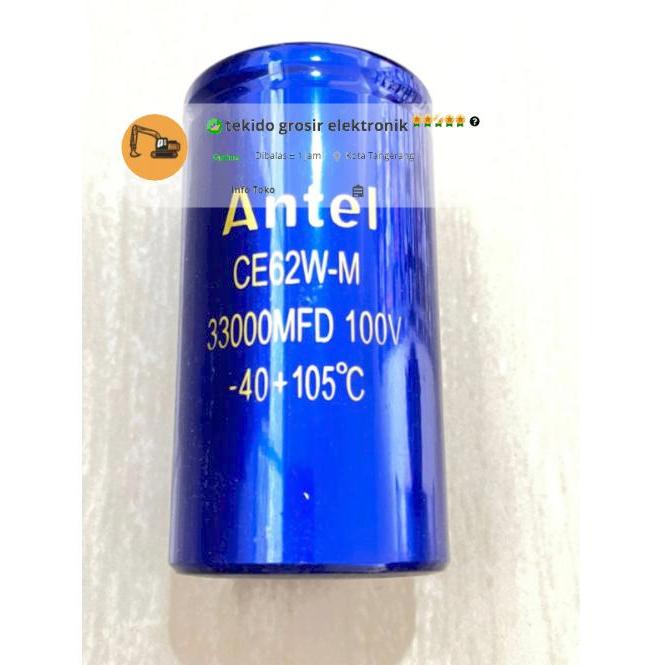 Elco 33000uf/100v ANTEL / Elco 33000/100 ANTEL MURAH
