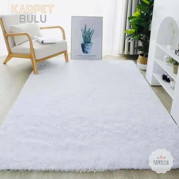 Karpet Bulu Rasfur Karpet Lantai Kasur Bulu Ukuran 200X150Cm Busa
