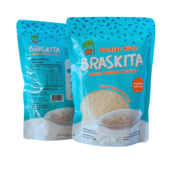 i5z3 Beras Porang Braskita 400G Nasi Porang