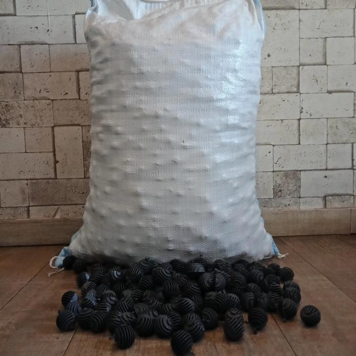 Bioball Bio Ball Filter Bulat Golf Media Filter 1 Sak 15Kg