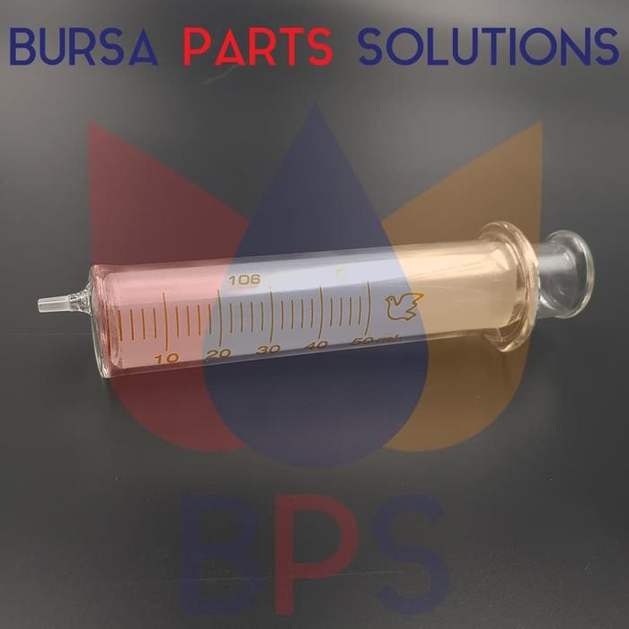 Ready Spuit / Suntikan / Syringe Glass / Kaca / Beling for Solvent 50 ml
