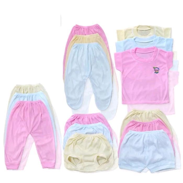 PROMO 6 PCS BAJU OBLONG BAYI/ BAJU BAYI 0-12 BULAN