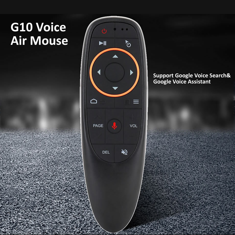 HKZA G10S Smart Voice Remote Control 2.4G RF Gyroscope Wireless Air Mouse G10S PRO for X96 mini H96 
