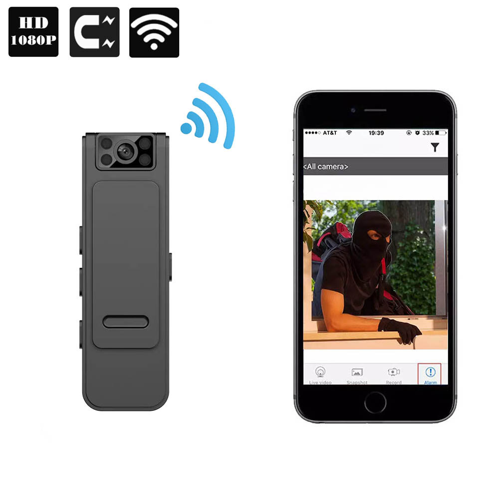 Mini WiFi camera, mini camera, portable mini human body camera, pocket loop recording, night vision 