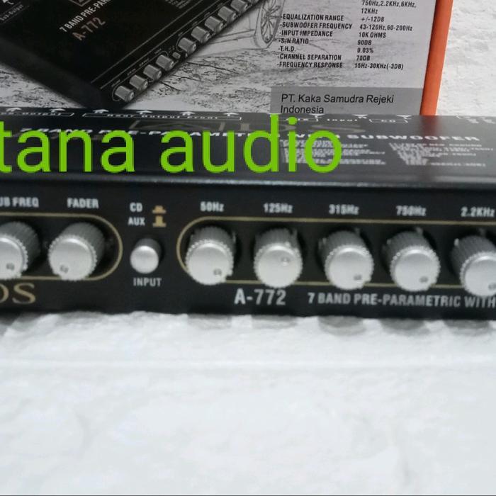 Parametrik Pre Amp Ads A--772 Equalizer Ads 772 With Subwoofer A-772