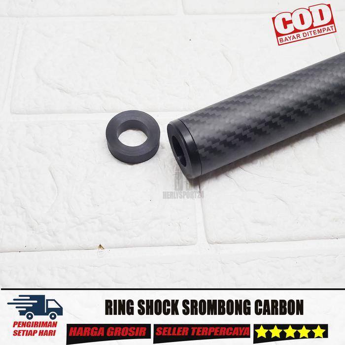 Ring Shock Srombong Carbon Od 30 Ring Ganjelan Srombong Rapih Dan Presisi Bahan Teflon