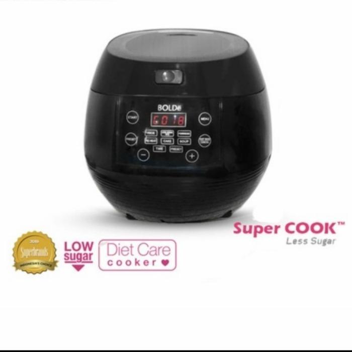 Rice Cooker Low Carbo Low Sugar Bolde Super Cook Magic Com Digital
