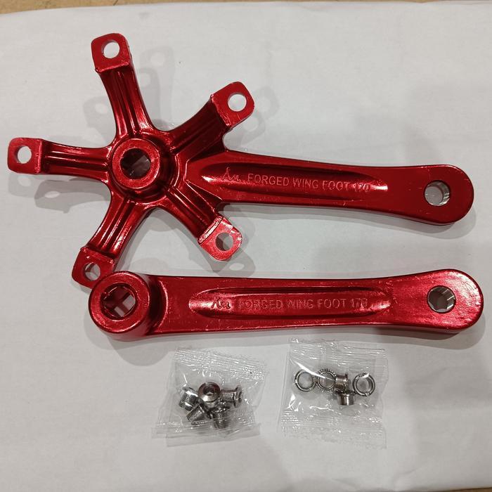 Crankset Bb Kotak Litepro Crank Arm Bcd130 Aluminum Alloy Plus Jamin Ori