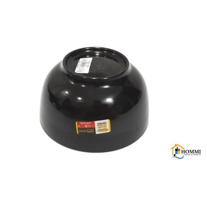 magg- Mangkok Melamin Hitam 6 Inch Golden Dragon W0806